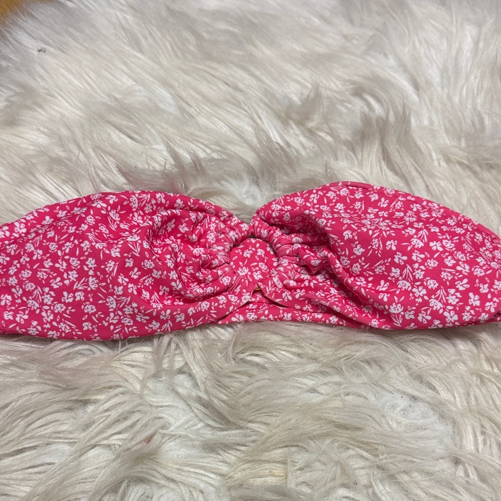 Floral Pink Women's swim top